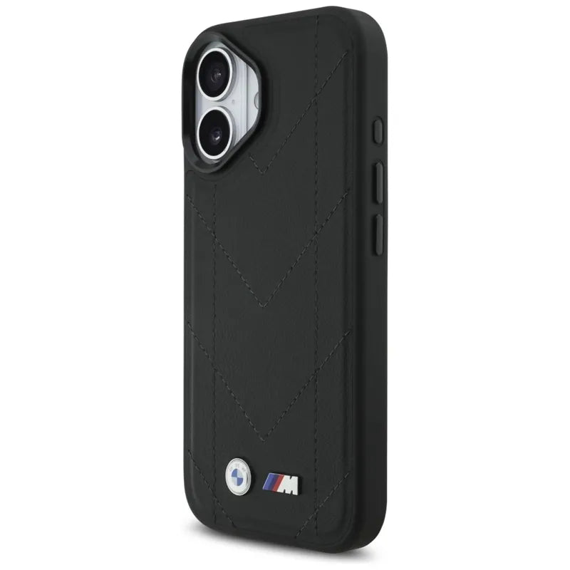 BMW M Quilted Logo MagSafe – iPhone 17 dėklas (juodas)