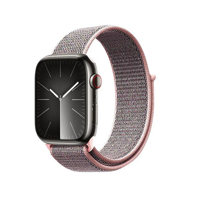 Crong Nylon – Sportinė apyrankė skirta Apple Watch 38/40/41/42 mm (šviesiai rožinė)