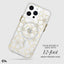 Case-Mate Floral Gems MagSafe – dėklas, skirtas iPhone 15 Pro Max (auksinis)