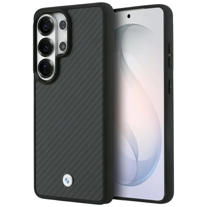 BMW Sign Magnetic Carbon Fiber MagSafe dėklas - Samsung Galaxy S26 Ultra (juodas)