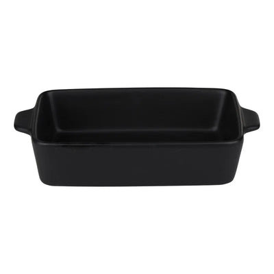 Alpina – Keraminis stačiakampis kepimo indas 28x18x6 cm (juodas)