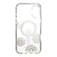 Speck Presidio Lux ClickLock & MagSafe - iPhone 16 Plus dėklas (Sunshine Daisies / Skaidrus / Auksinis)