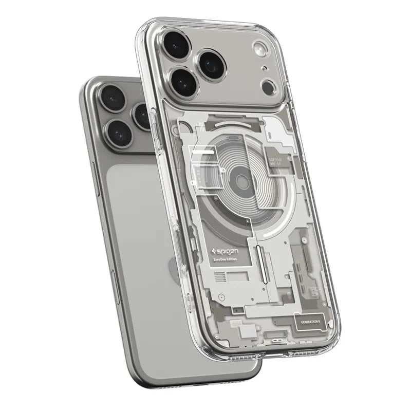 Spigen Ultra Hybrid Mag MagSafe - dėklas iPhone 17 Pro (Zero One Natural Titanium)