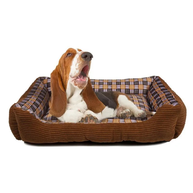 Minkšta lova sofa šuniui, 75 x 58 x 19 cm, L dydis (ruda)