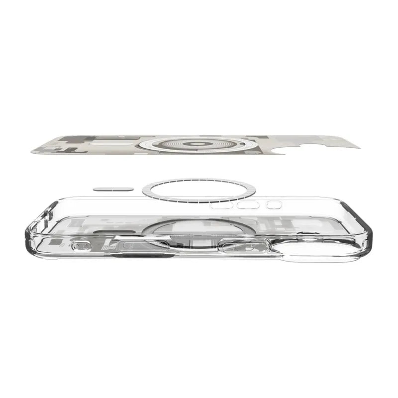 Spigen Ultra Hybrid Mag MagSafe - Dėklas iPhone 17 (Zero One Natural Titanium)