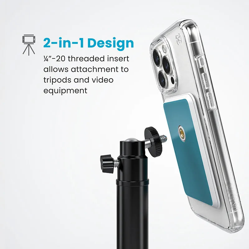 Speck Everywhere Mount + ClickLock - MagSafe magnetinis laikiklis (baltas)