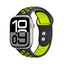 Crong Duo Sport – Apple Watch apyrankė 38/40/41/42 mm (juoda/laimo)