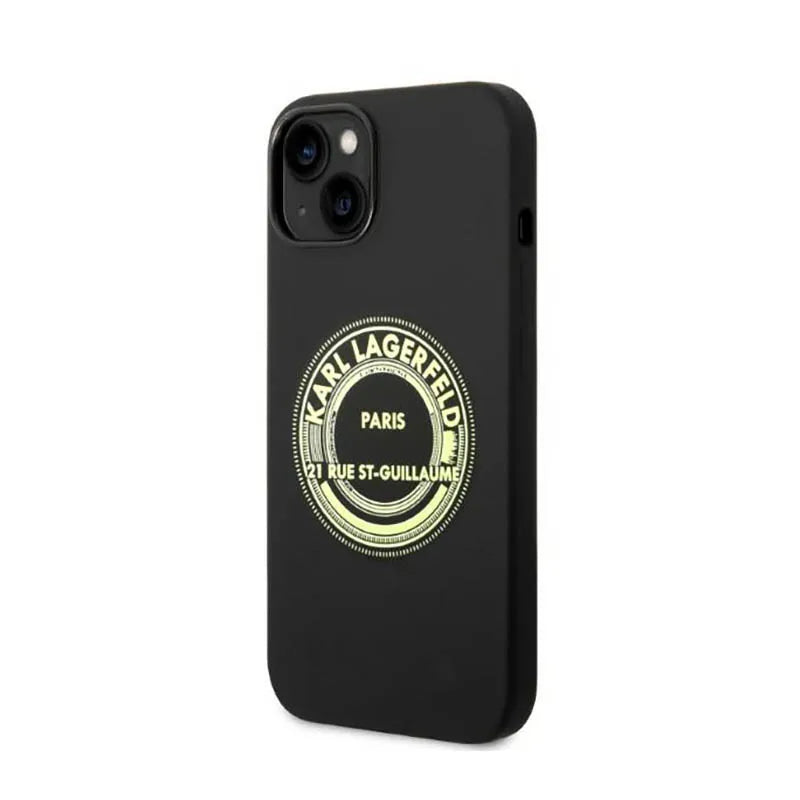 Karl Lagerfeld Silicone RSG – Dėklas iPhone 14 Plus (juodas)