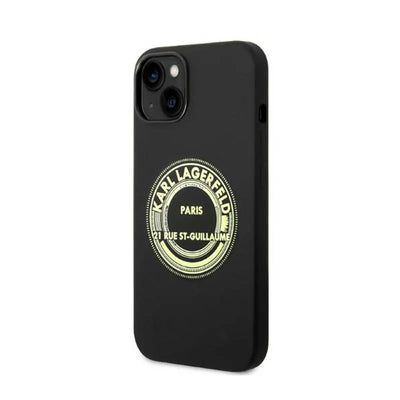Karl Lagerfeld Silicone RSG – Dėklas iPhone 14 Plus (juodas)