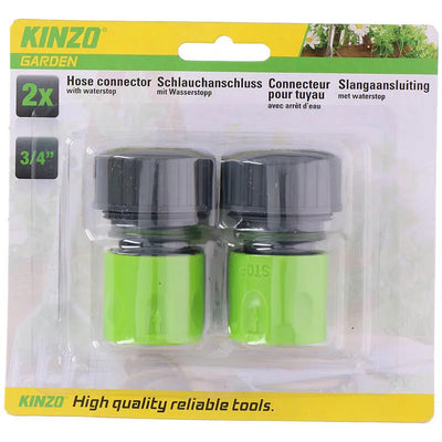 KINZO – 3/4" sodo žarnos jungtis, 2 vnt.