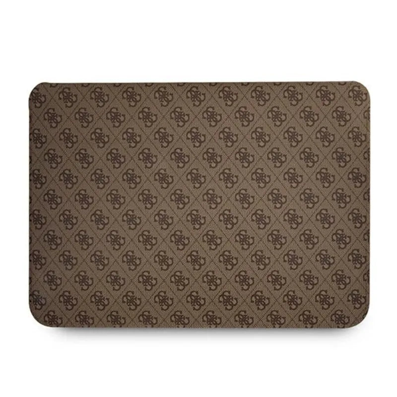 Guess 4G Big Metal Logo kompiuterio dėklas - 13" nešiojamojo kompiuterio krepšys (ruda)