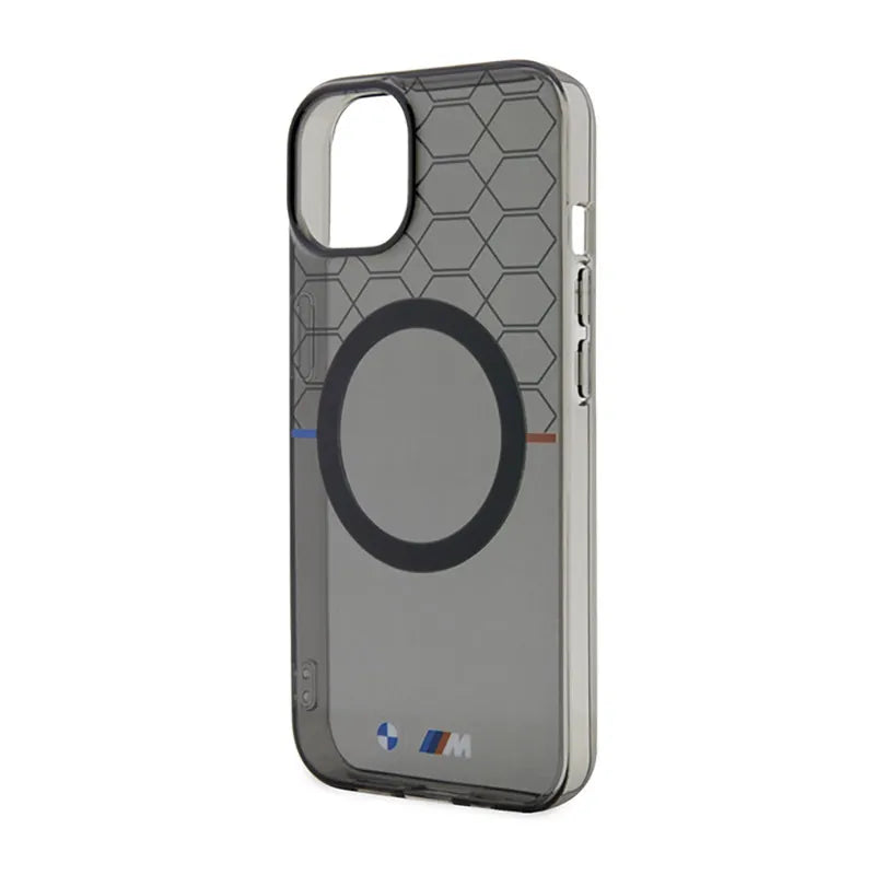 BMW Pattern MagSafe – dėklas iPhone 14 Plus (pilkas)