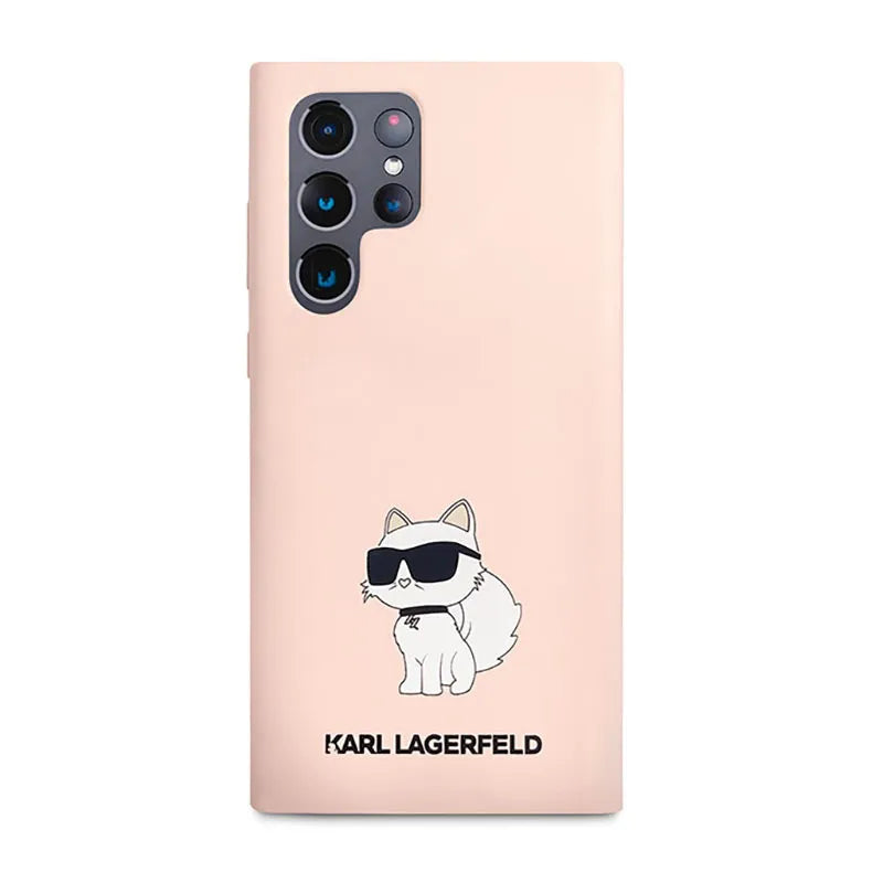 Karl Lagerfeld Silicone NFT Choupette – Dėklas Samsung Galaxy S23 Ultra (rožinis)