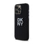 DKNY Liquid Silicone Metal Logo – dėklas iPhone 15 Pro Max (juodas)