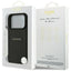 Guess Grained Ring MagSafe – Dėklas iPhone 17 Pro (juodas)