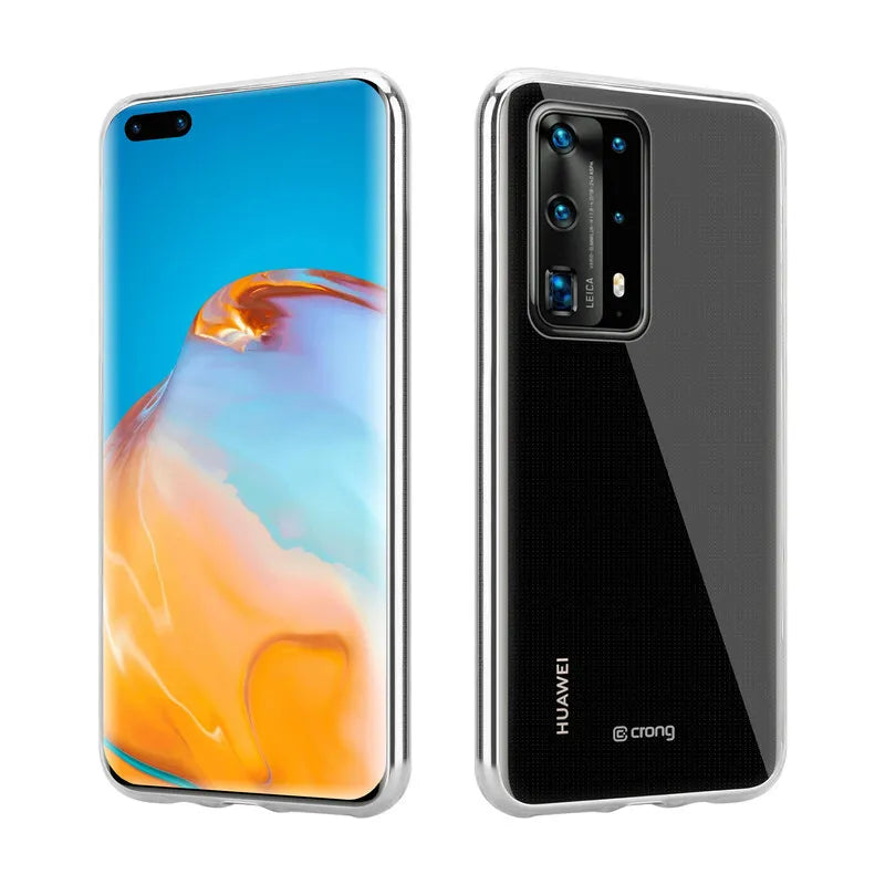 „Crong Crystal Slim Cover“ – Huawei P40 Pro dėklas (skaidrus)