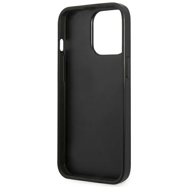Karl Lagerfeld Perforated Allover – dėklas iPhone 13 Pro Max telefonui (juodas)