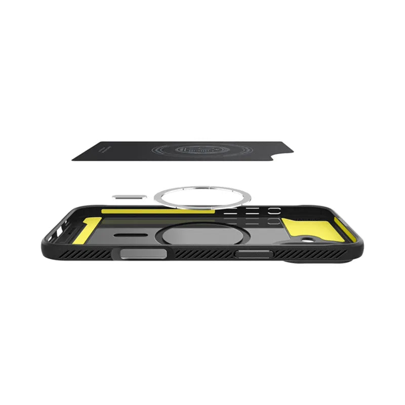 Spigen Rugged Armor Mag MagSafe – dėklas iPhone 16 (matinė juoda)