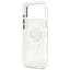 Karl Lagerfeld IML Glitter Karl & Choupette Sketch Logo MagSafe – dėklas iPhone 17 Pro Max (skaidrus)