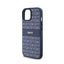 DKNY Leather Mono Stripe & Metal Logo - dėklas, skirtas iPhone 15 / 14 / 13 (mėlynas)