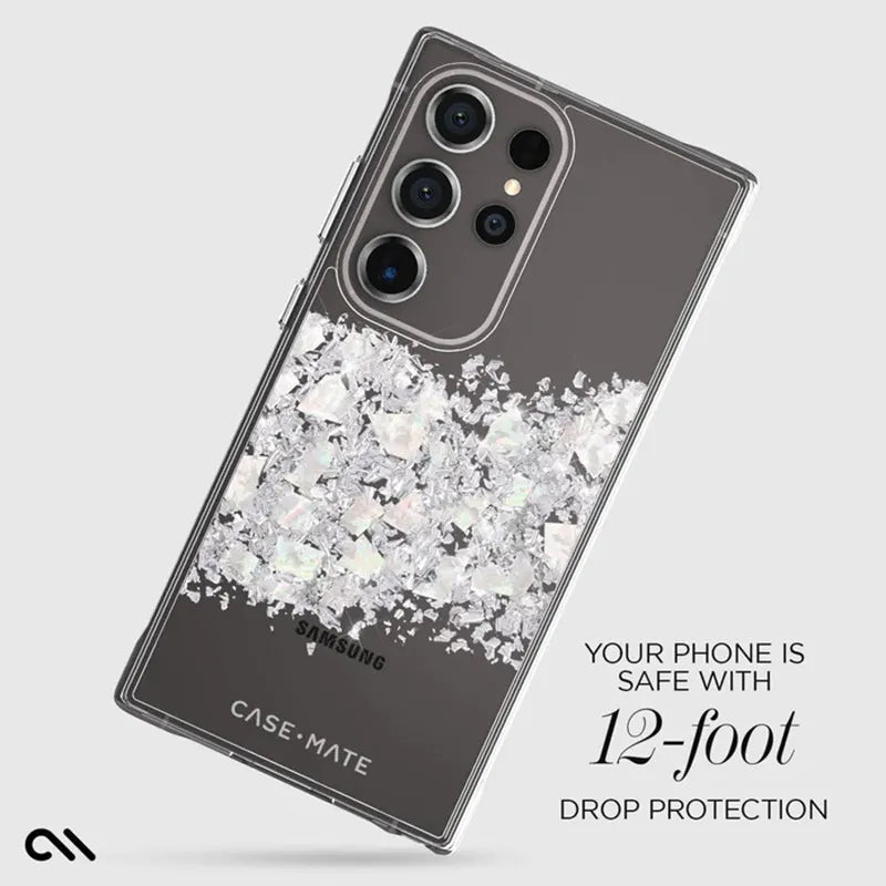 Case-Mate Karat – Samsung Galaxy S24 Ultra dėklas, dekoruotas perlamutru (A Touch of Pearl)