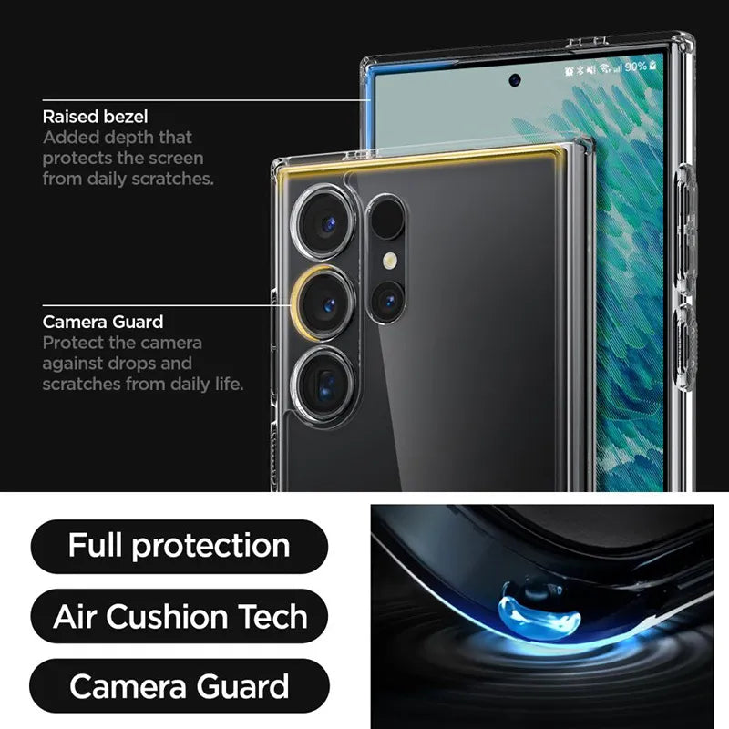 Spigen Ultra Hybrid – dėklas Samsung Galaxy S24 Ultra (skaidrus)