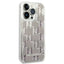 Karl Lagerfeld Monogram Liquid Glitter – dėklas iPhone 14 Pro (sidabrinis)