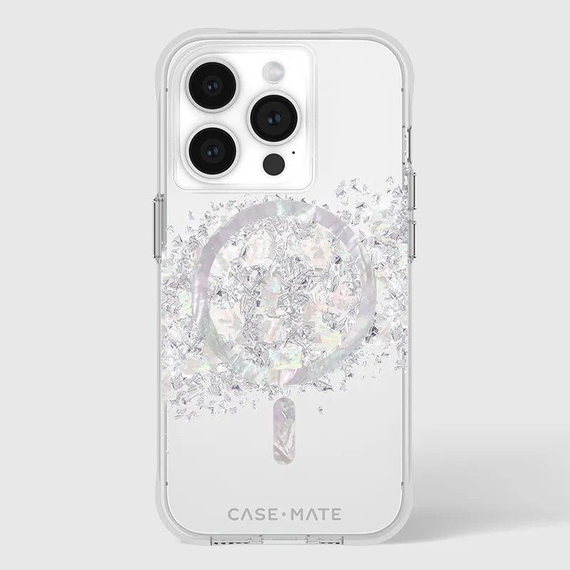 Case-Mate Karat MagSafe – iPhone 15 Pro dėklas su perlamutru (A Touch of Pearl)