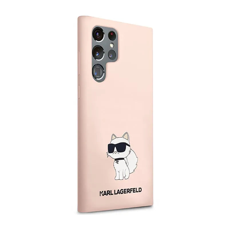 Karl Lagerfeld Silicone NFT Choupette – Dėklas Samsung Galaxy S23 Ultra (rožinis)