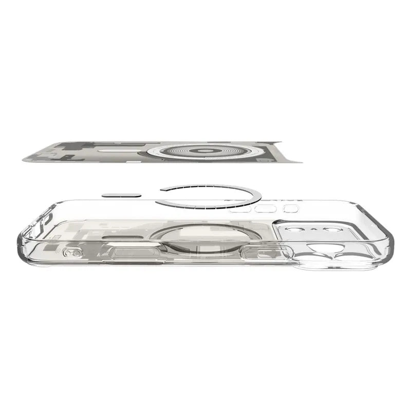 Spigen Ultra Hybrid Mag MagSafe - dėklas iPhone 17 Pro (Zero One Natural Titanium)