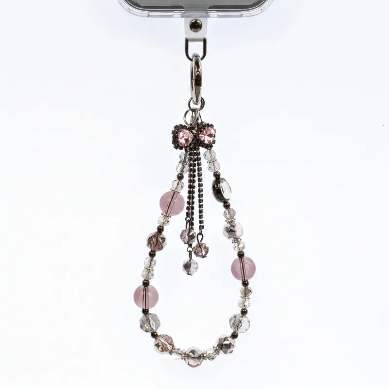 Crong Phone Charm – telefono pakabukas su dirželiu (Silver Bow)