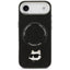 Karl Lagerfeld Choupette Pin MagSafe – dėklas iPhone Air (juodas)
