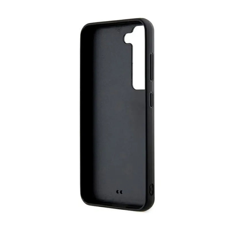Karl Lagerfeld 3D Rubber Glitter Logo – Samsung Galaxy S23 dėklas (juodas)