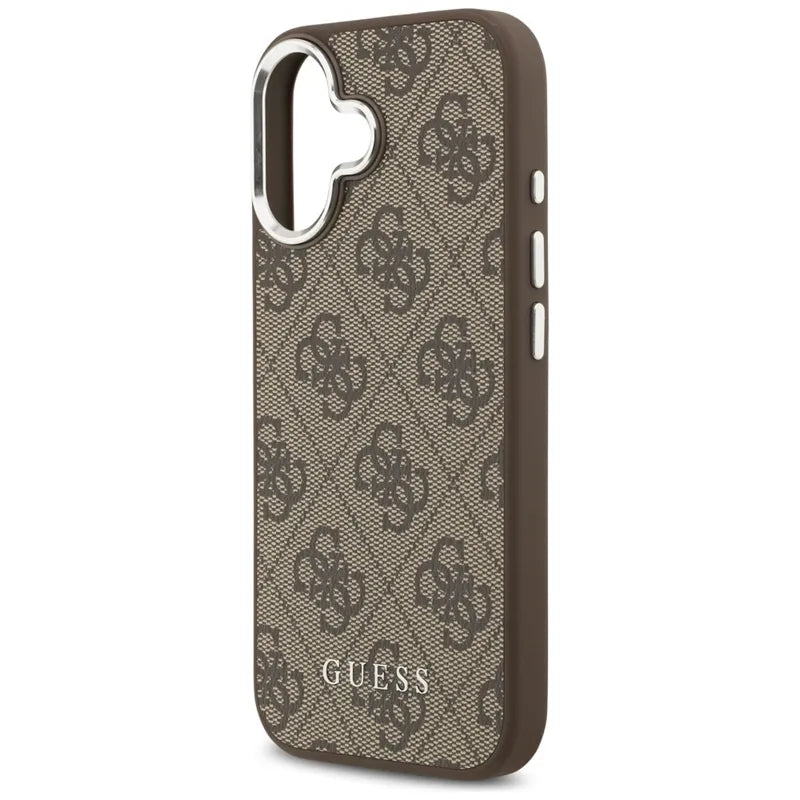 Guess 4G Classic Logo MagSafe - iPhone 17 dėklas (rudos spalvos)
