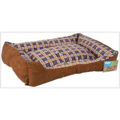 Minkšta lova sofa šuniui, 75 x 58 x 19 cm, L dydis (ruda)