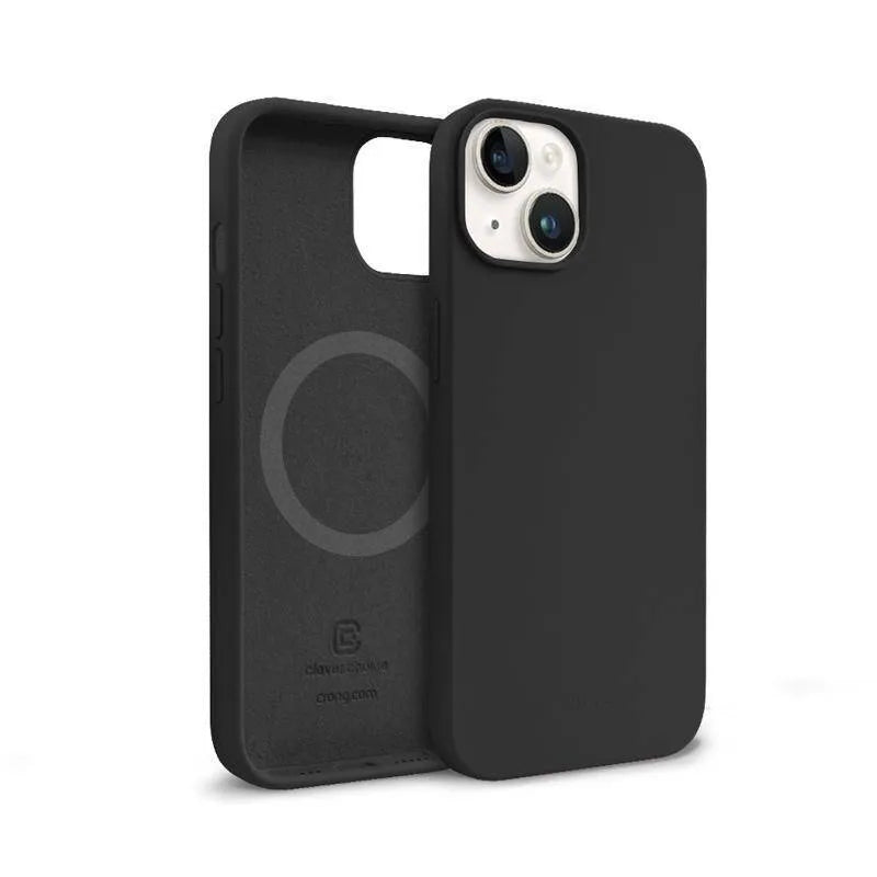 Crong Color Cover Magnetic – iPhone 14 Plus MagSafe dėklas (juodas)
