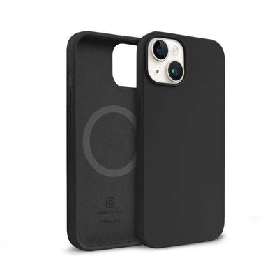 Crong Color Cover Magnetic – iPhone 14 Plus MagSafe dėklas (juodas)
