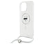 Karl Lagerfeld IML Choupette Head & Cord MagSafe – dėklas iPhone 16 Pro Max (skaidrus)
