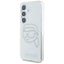 Karl Lagerfeld Rhinestones Karl Head Logo – dėklas Samsung Galaxy S25 (skaidrus)