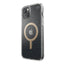 Speck Presidio Perfect-Clear with Glitter + MagSafe – iPhone 15 Plus / 14 Plus dėklas su MICROBAN danga (skaidrus / auksiniai blizgučiai)