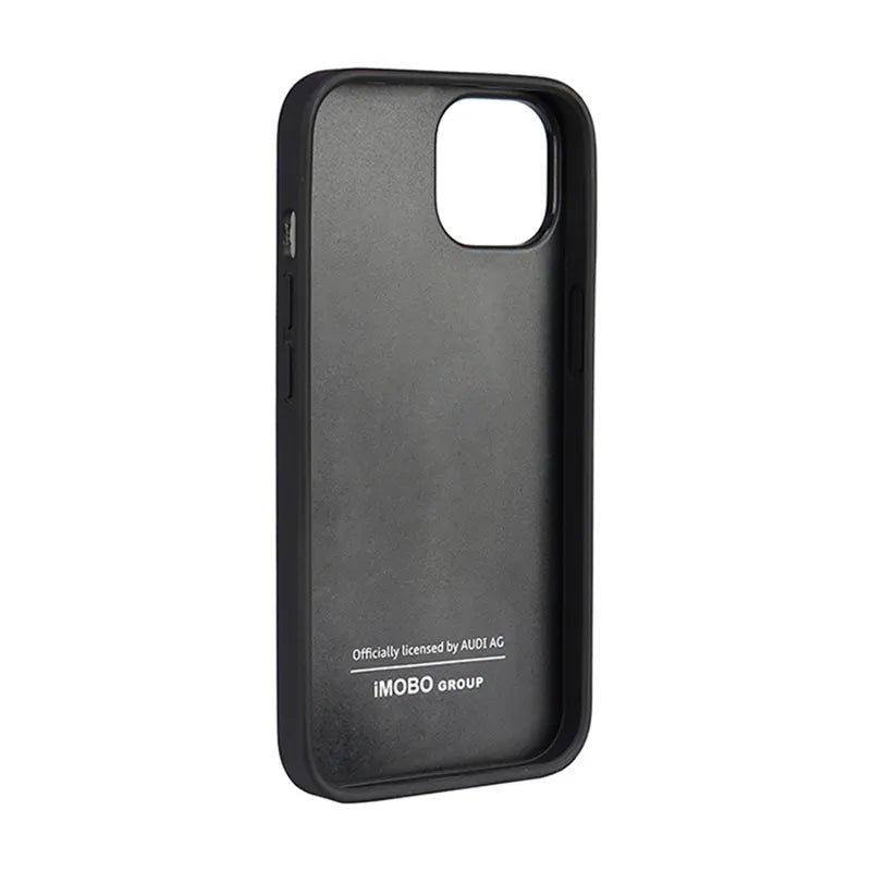 Audi Genuine Leather – dėklas iPhone 14 (juodas)