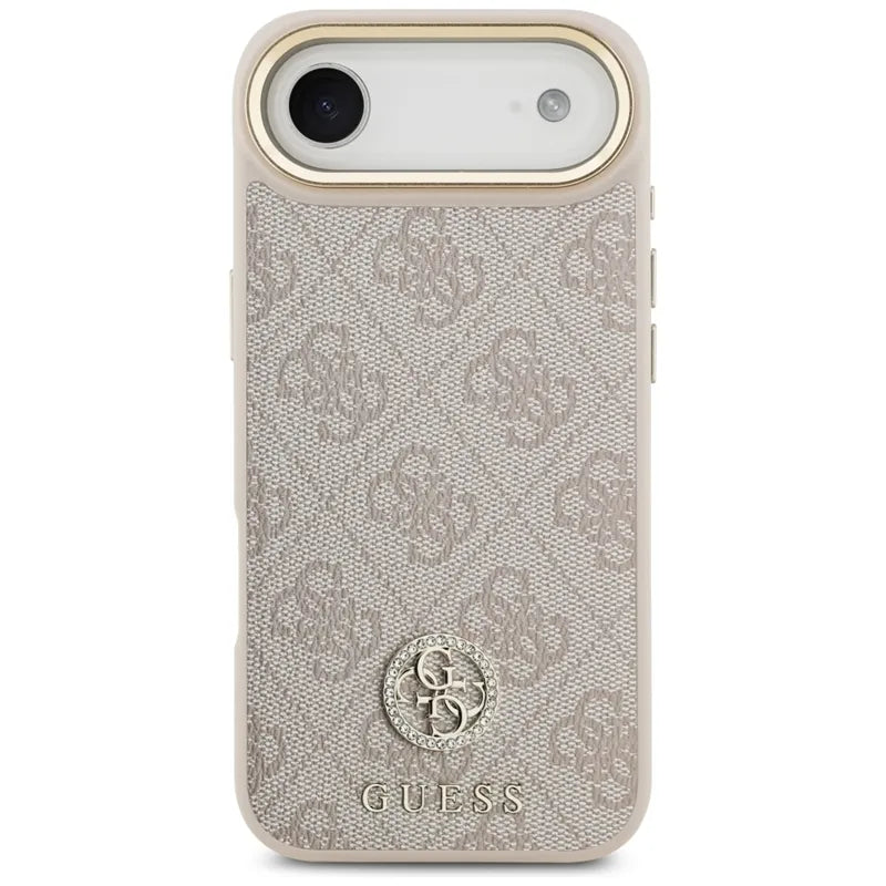 Guess 4G Strass Logo MagSafe – dėklas iPhone Air (rožinis)