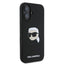 Karl Lagerfeld Silicone Karl Head Print MagSafe – dėklas iPhone 16 (juodas)