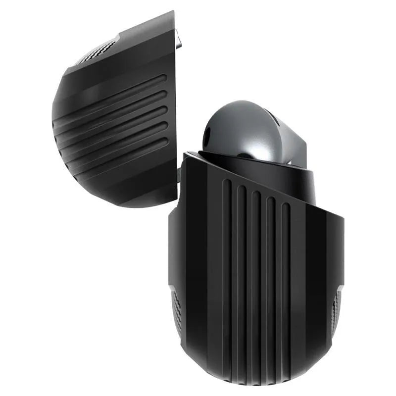 Spigen Rugged Armor – Dėklas Samsung Galaxy Buds 3 / 3 FE / 3 Pro (Matinė juoda)