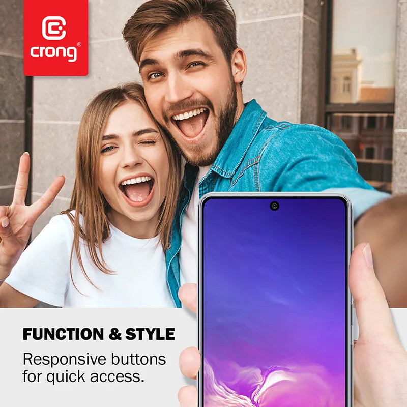 Crong Crystal Slim Cover – dėklas Xiaomi Mi Note 10 / Mi Note 10 Pro (skaidrus)