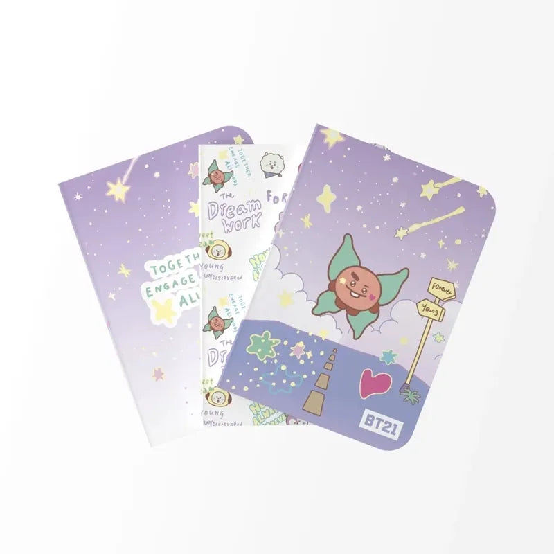 BT21 – A6 formato SHOOKY užrašinių rinkinys (3 vnt.)