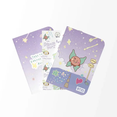 BT21 – A6 formato SHOOKY užrašinių rinkinys (3 vnt.)