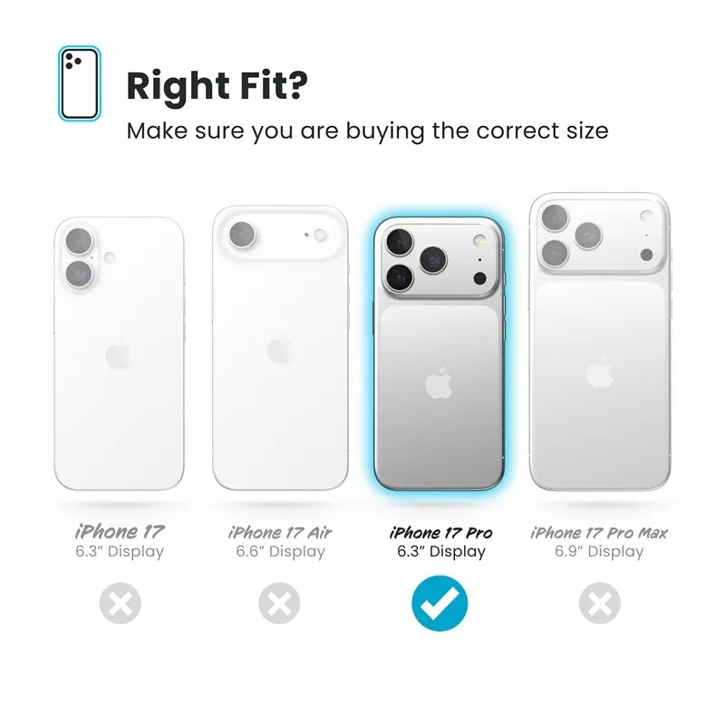 Speck Presidio2 Grip MagSafe – dėklas iPhone 17 Pro (juodas / skalūno pilka / baltas)