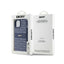 DKNY Leather Mono Stripe & Metal Logo - dėklas, skirtas iPhone 15 / 14 / 13 (mėlynas)