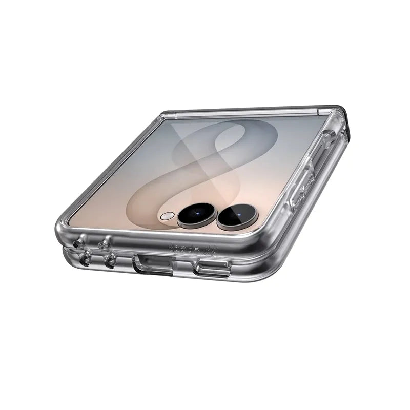 Speck Presidio Perfect-Clear Magnet – Samsung Galaxy Z Flip 8 dėklas su MagSafe (skaidrus)